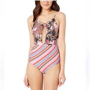 Maaji L27954 Women's Reversible Cor De Rosa One-Piece Swimsuit Size small
